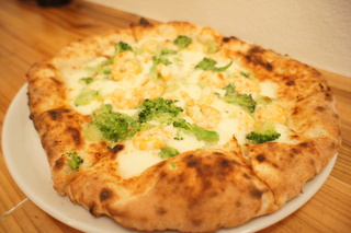 小エビとブロッコリー