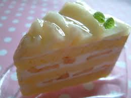 桃のケーキ