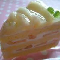 桃のケーキ
