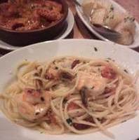 エビとドライトマトのパスタ