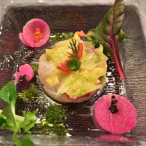 島蛸と鮮魚のカルパッチョ