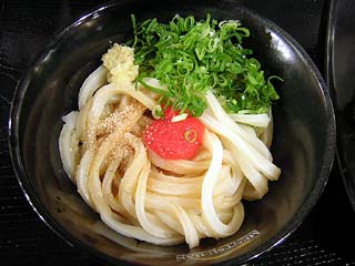 めんたいしょうゆうどん