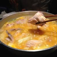 丸鶏の水炊き鍋