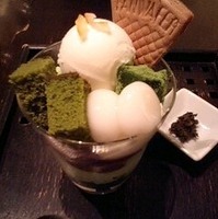 抹茶とゆずのパフェ