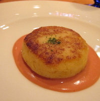 ジャガイモと白身魚のこんがり揚げ