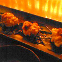 白子の雲丹のせ炙り焼