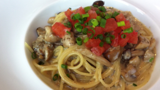 ポルチーニのクリームパスタ