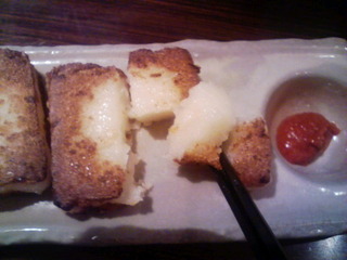 干しエビ入り焼き大根もち