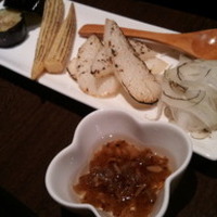 季節の焼野菜ペペロンチーノ風