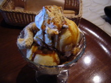 黒みつときなこのパフェ