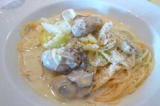 牡蠣のクリームソース