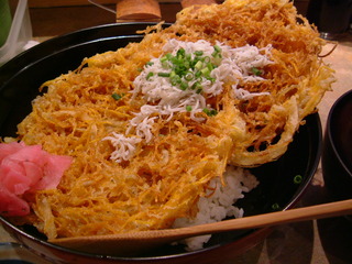 シラスかき揚げ丼