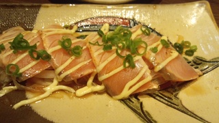 炙りサーモンのカルパッチョ