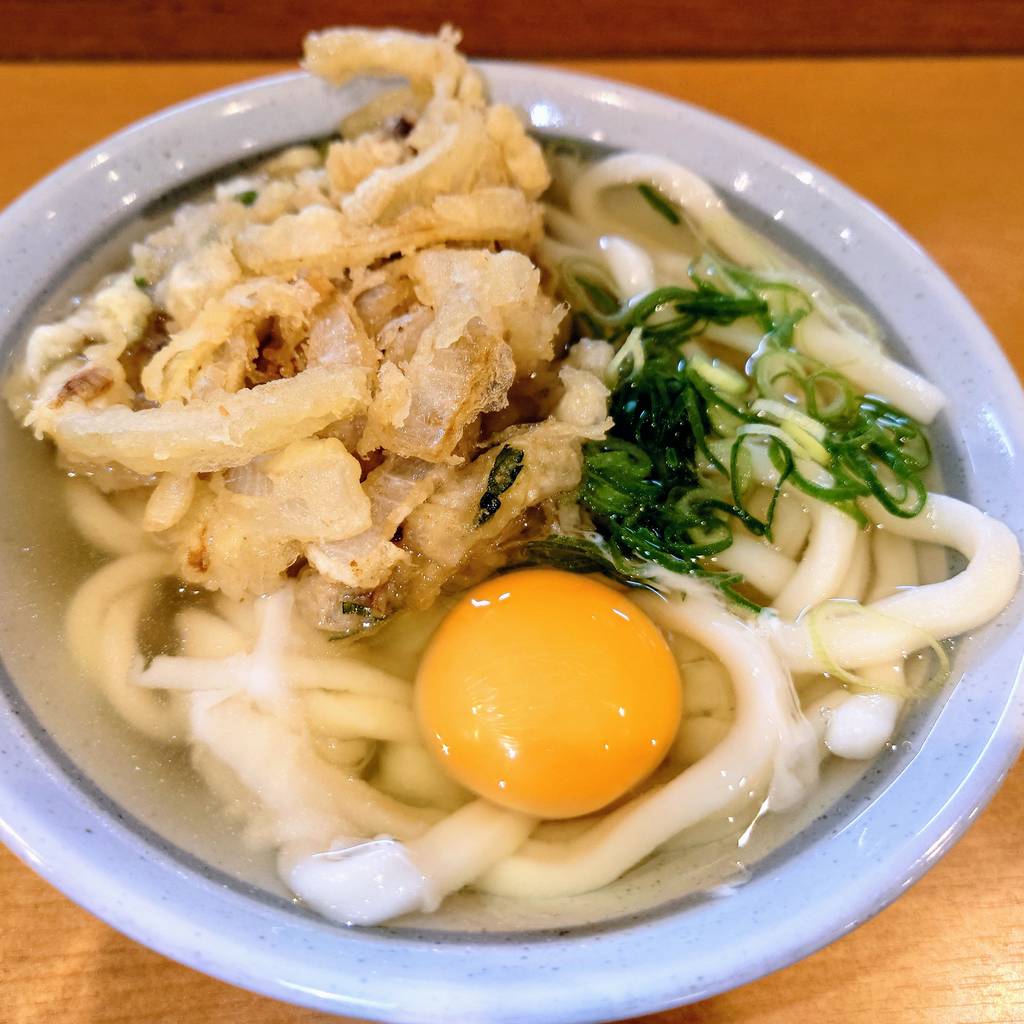 かき揚げ玉子うどん