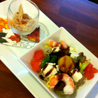 洋風ちらしと明太子とたらこのパスタ