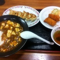 麻婆丼定食