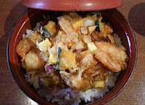 ミニ掻き揚げ天丼