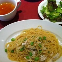 若鶏と枝豆のゆず風味パスタ