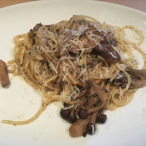 キノコのパスタ