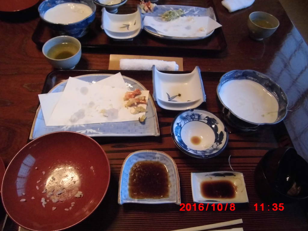 本日のお勧め「お刺身と天婦羅の定食」