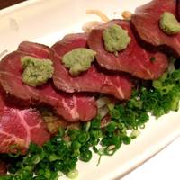 国産黒毛和牛の和風ローストビーフ