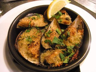 ムール貝のパン粉焼き