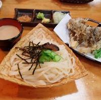 舞茸天ぷら付ざるうどん