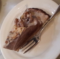 チョコとバナナのタルト