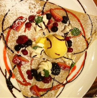 ベリーのクレープ