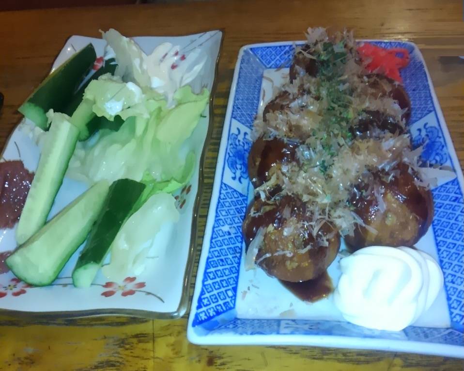 梅キュー＆たこ焼き