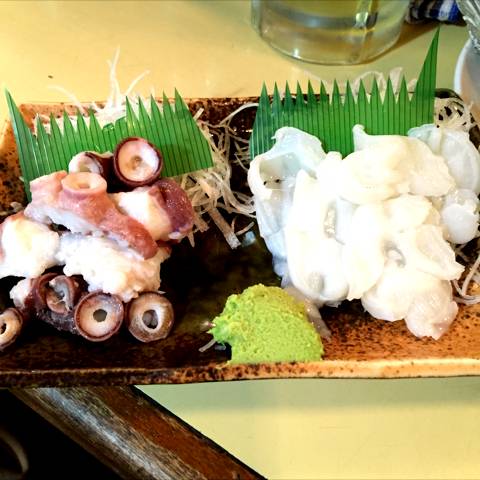 生タコ刺し