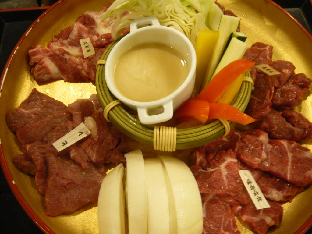 馬焼肉5点盛り合わせ