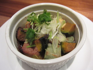 生麩と旬菜の塩辛バターオーブン焼き