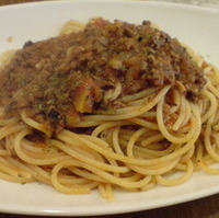 石垣牛ミートソースのパスタ