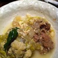 豆乳で煮込んだロール白菜