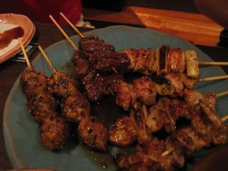 串の盛り合わせ