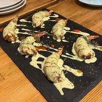 ガダイフ巻きのエビマヨ