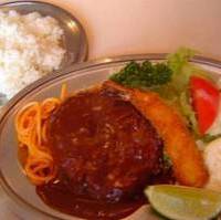 ハンバーグ＆エビフライセット