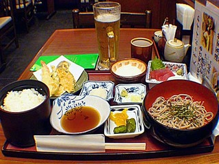天ぷらとろろそば定食