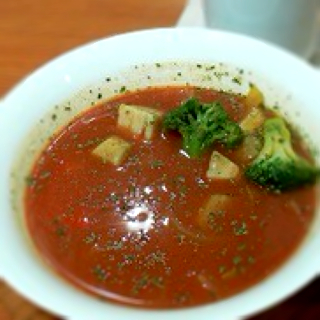 ゴロゴロ野菜のトマトポタージュスープ