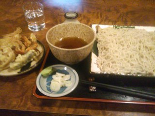 野菜天付きもりそば