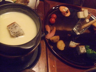 チーズフォンデュ