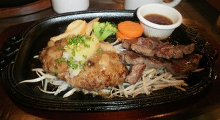 大根おろしハンバーグ&元祖サイコロステーキ