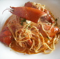 オマール海老のクリームパスタ