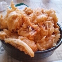 いかのかき揚げ丼