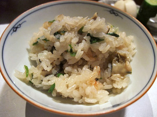 牡蠣の炊き込みご飯