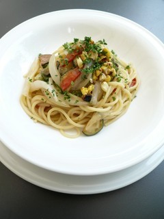 夏野菜のパスタ