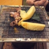 ホタルイカと筍の炙り焼き