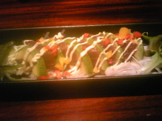 鮪とアボカドのカルパッチョ