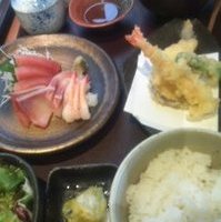 てんぷら刺身定食